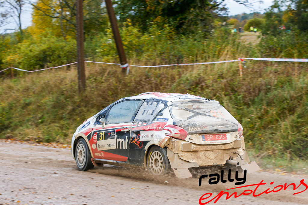 Sportisti Rally Liepāja 2017 trasē